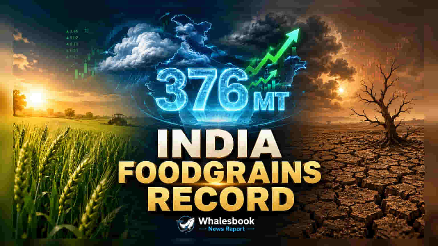 இந்திய உணவு தானிய உற்பத்தி சாதனை: பருவநிலை மாற்றத்தின் நிழலில் விவசாயத்துறை!