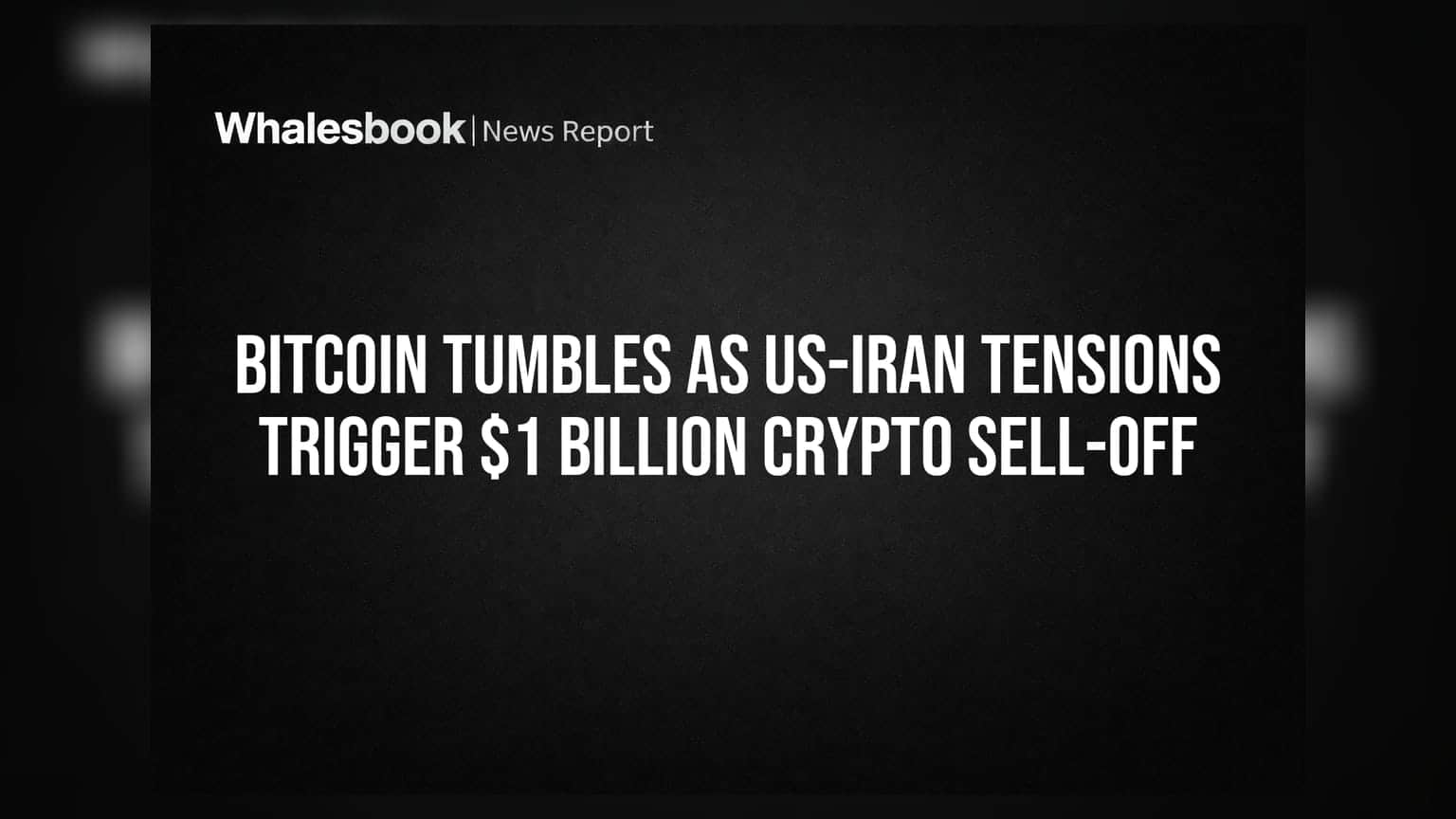 Bitcoin Slides Below $73K as Geopolitical Turmoil Hits Crypto