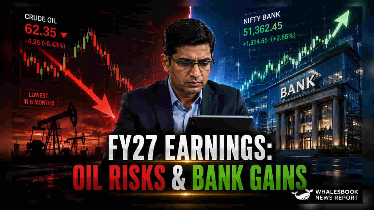 FY27 Earnings Outlook: बैंक की मजबूती से तेल के रिस्क को मात