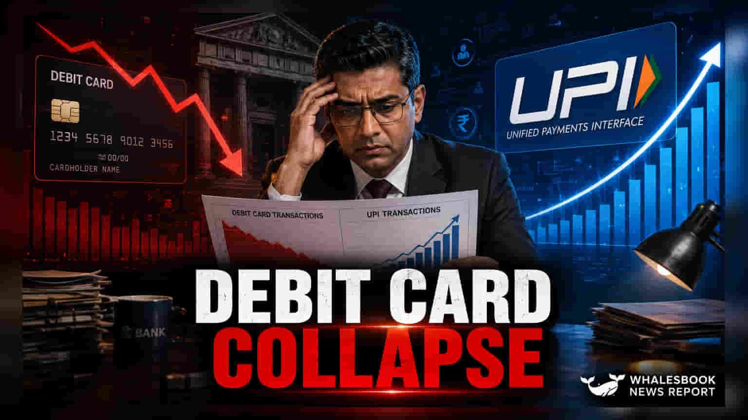 Debit Cardలకు గడ్డు కాలం! UPI దెబ్బకు అమ్మకాలు **44%** పతనం.. బ్యాంకుల లాభాలకు ముప్పు!