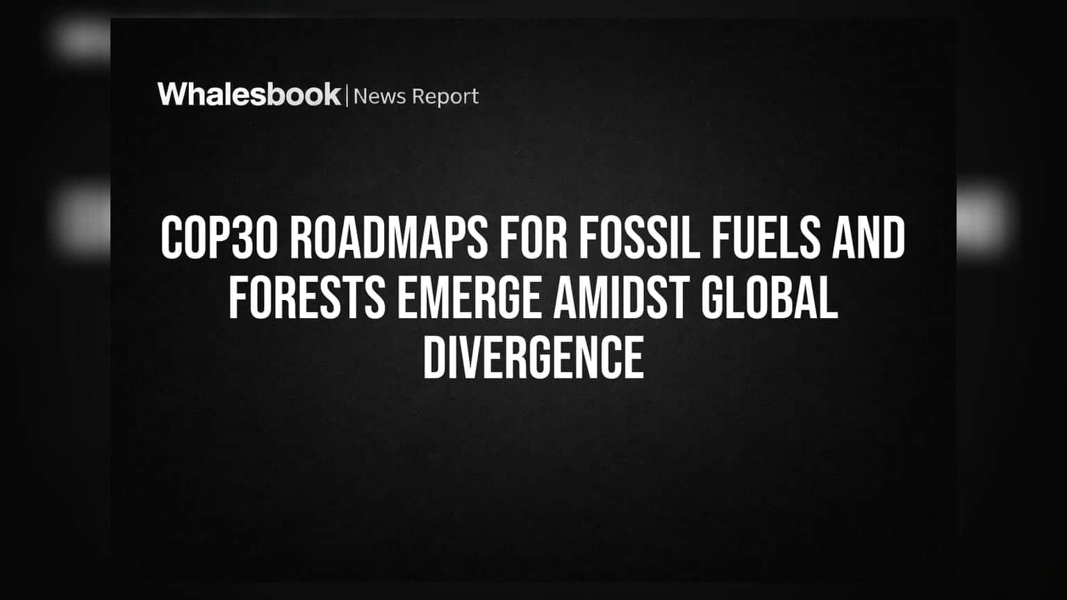 COP30 Climate Roadmaps Face Implementation Credibility Gap