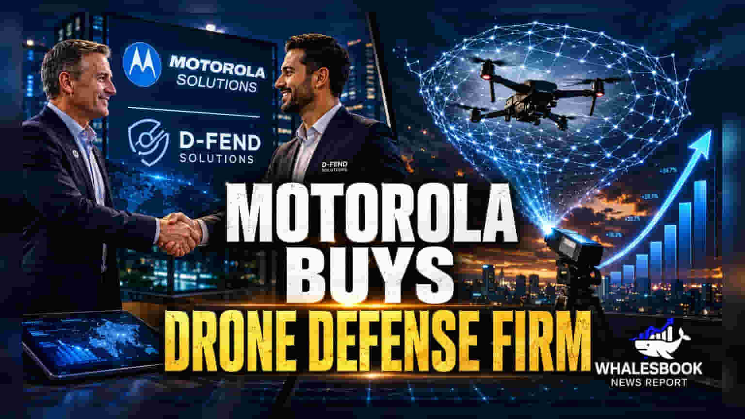 Motorola Solutions ने ड्रोन हल्ल्यांपासून संरक्षणासाठी $1.5 अब्ज डावाची पैज लावली