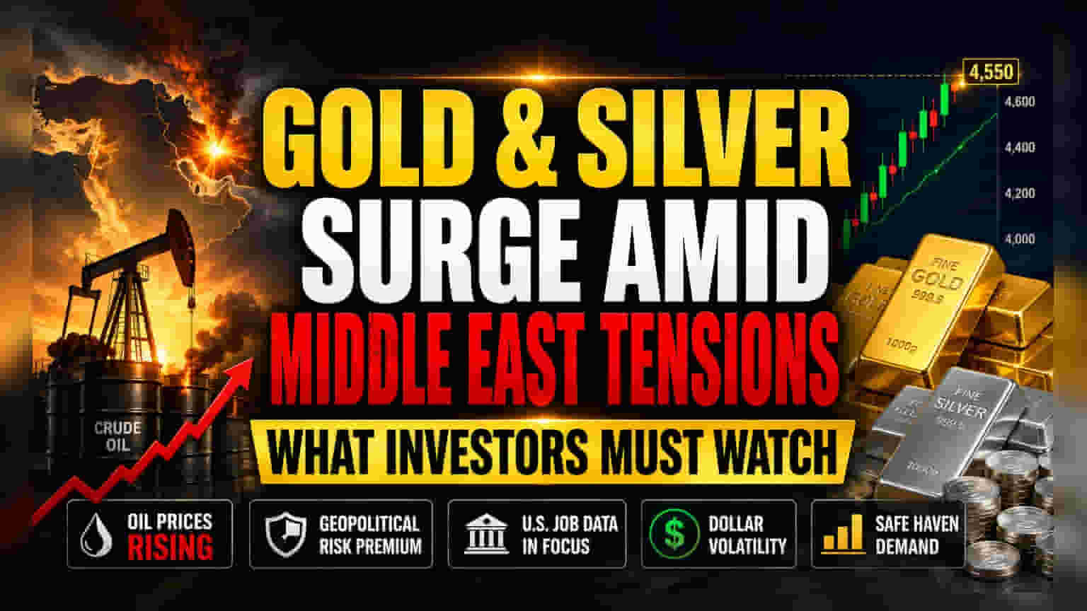 Gold and Silver Climb as Middle East Volatility Reaches Peak