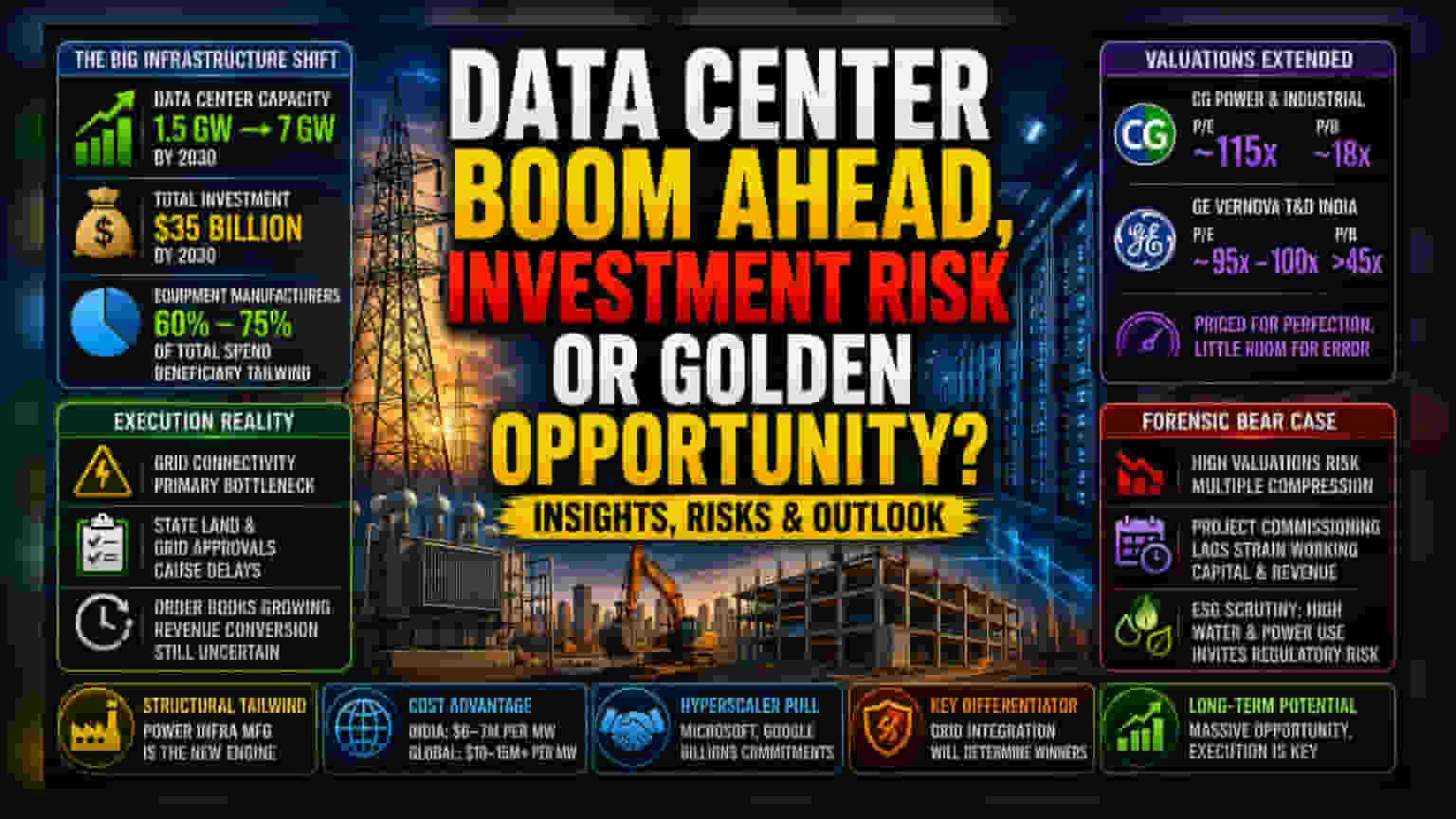 Data Center Boom: ₹35 બિલિયનના રોકાણમાં તકો અને જોખમો