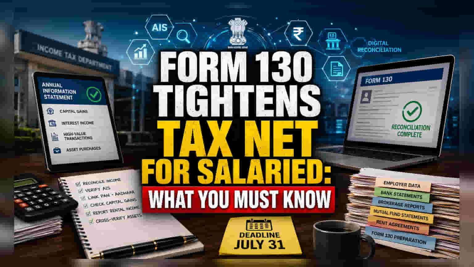 India Tax Filing 2026: ફોર્મ 130 માં બદલાવ, શું તૈયાર છો?