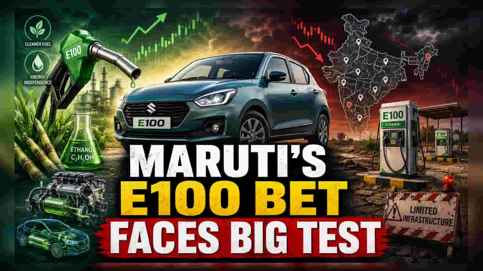 Maruti Suzuki: નાના કારની માંગ ઘટી, હવે E100 ફ્લેક્સ-ફ્યુઅલ વાહન પર ફોકસ