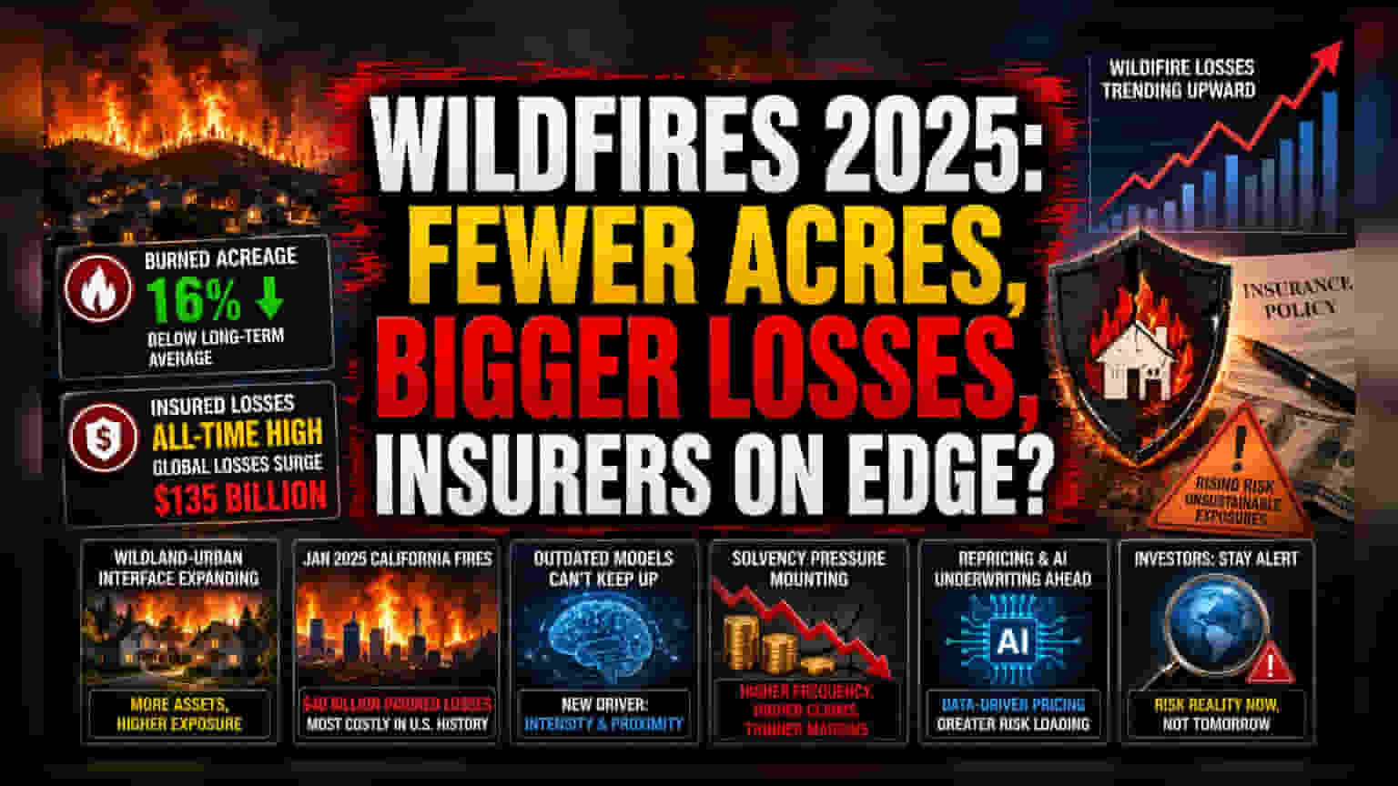 Wildfire Economics: Why Lower Burn Rates Mask Rising Insurer Risk