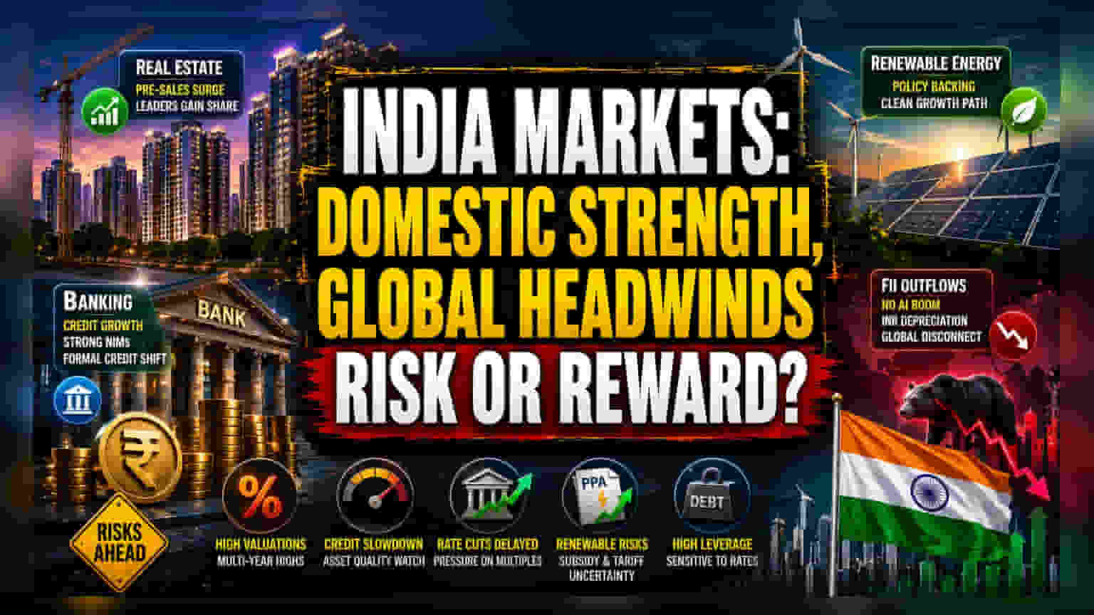 Indian Markets: Domestic Resilience vs. Global FII Retreat
