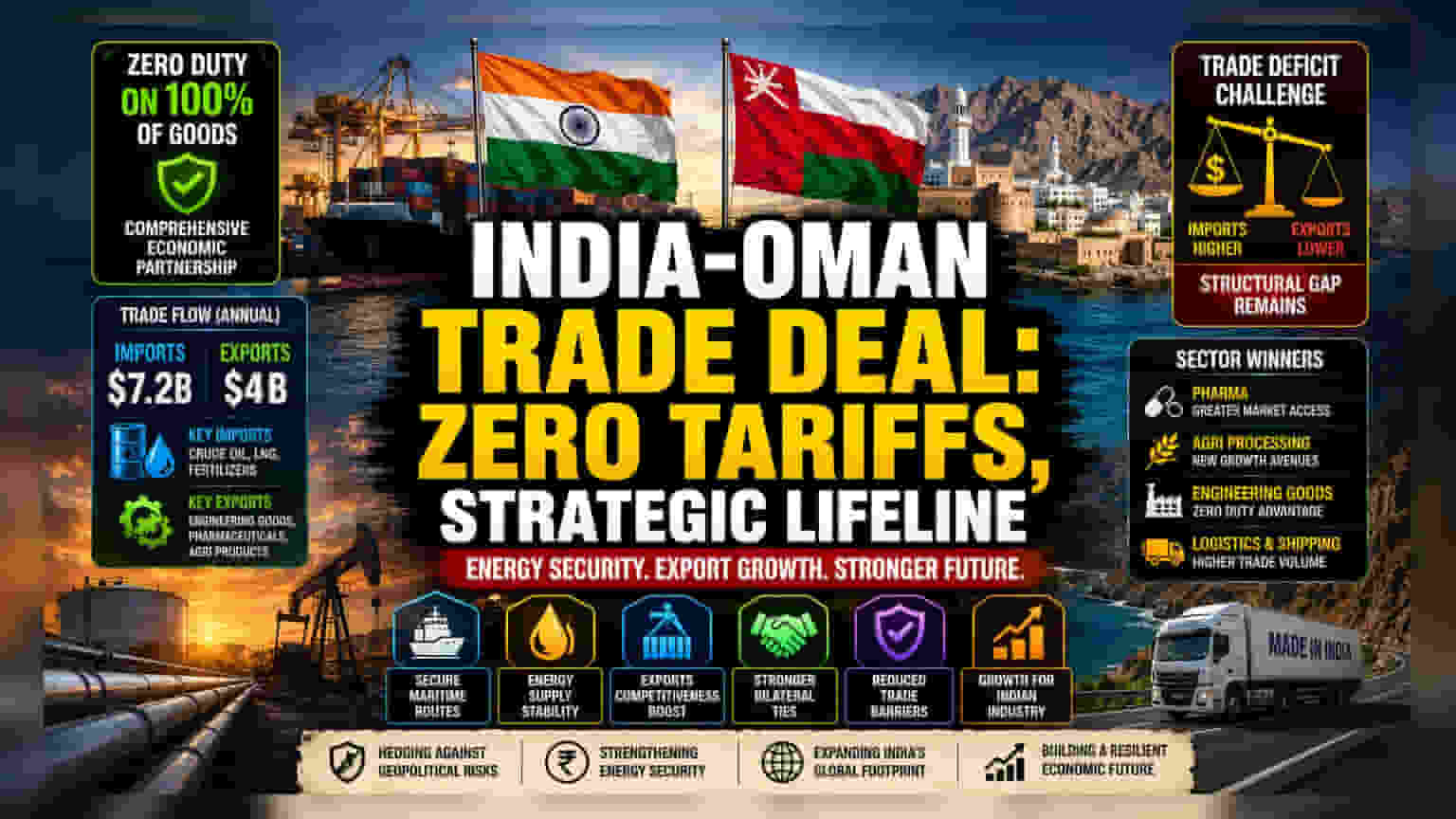 India-Oman Trade Pact: Energy Security or Just Diplomatic Theater?