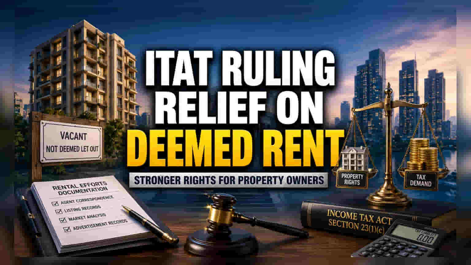 ITAT తీర్పు: ఖాళీ ఇళ్లపై 'డీమ్డ్ రెంట్' పన్నులో సడలింపు!