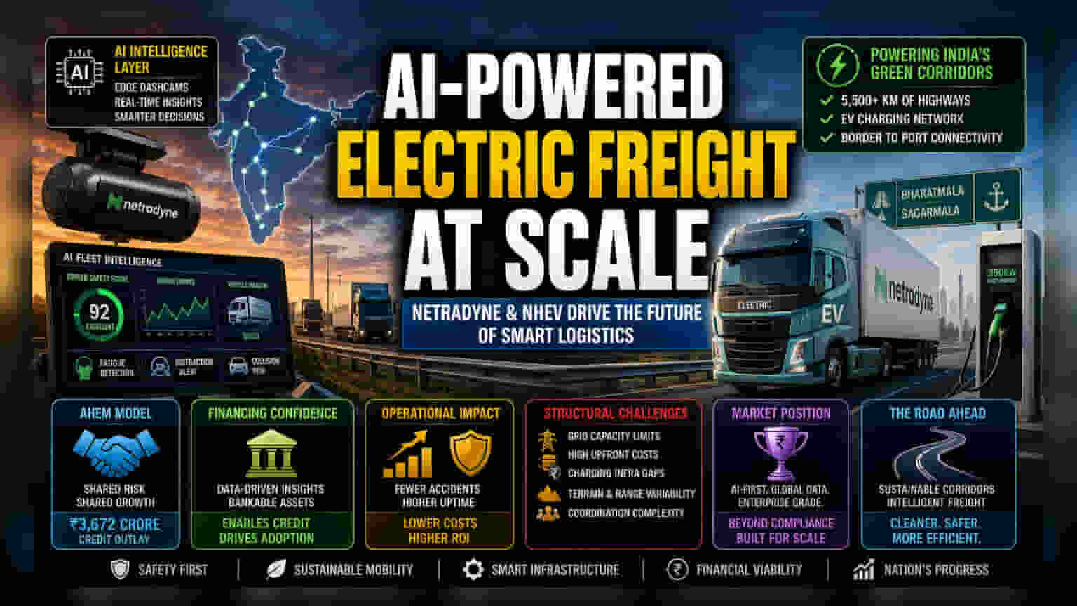 Netradyne ਤੇ NHEV ਦਾ ਹੱਥ, ਭਾਰਤ ਦੀਆਂ E-Highway 'ਤੇ AI ਦਾ ਸਾਥ