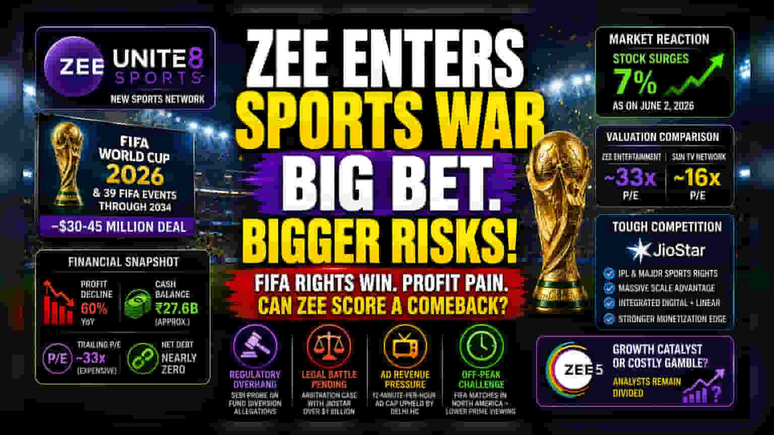Zee Entertainment Targets Sports Recovery with FIFA Deal