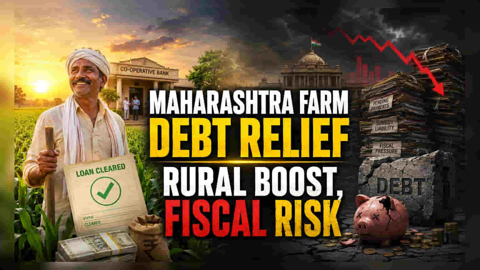 Maharashtra Farm Loan Waiver: மகாராஷ்டிராவில் விவசாய கடன் தள்ளுபடி - அரசின் நிதி நிலைமைக்கு சவாலா?