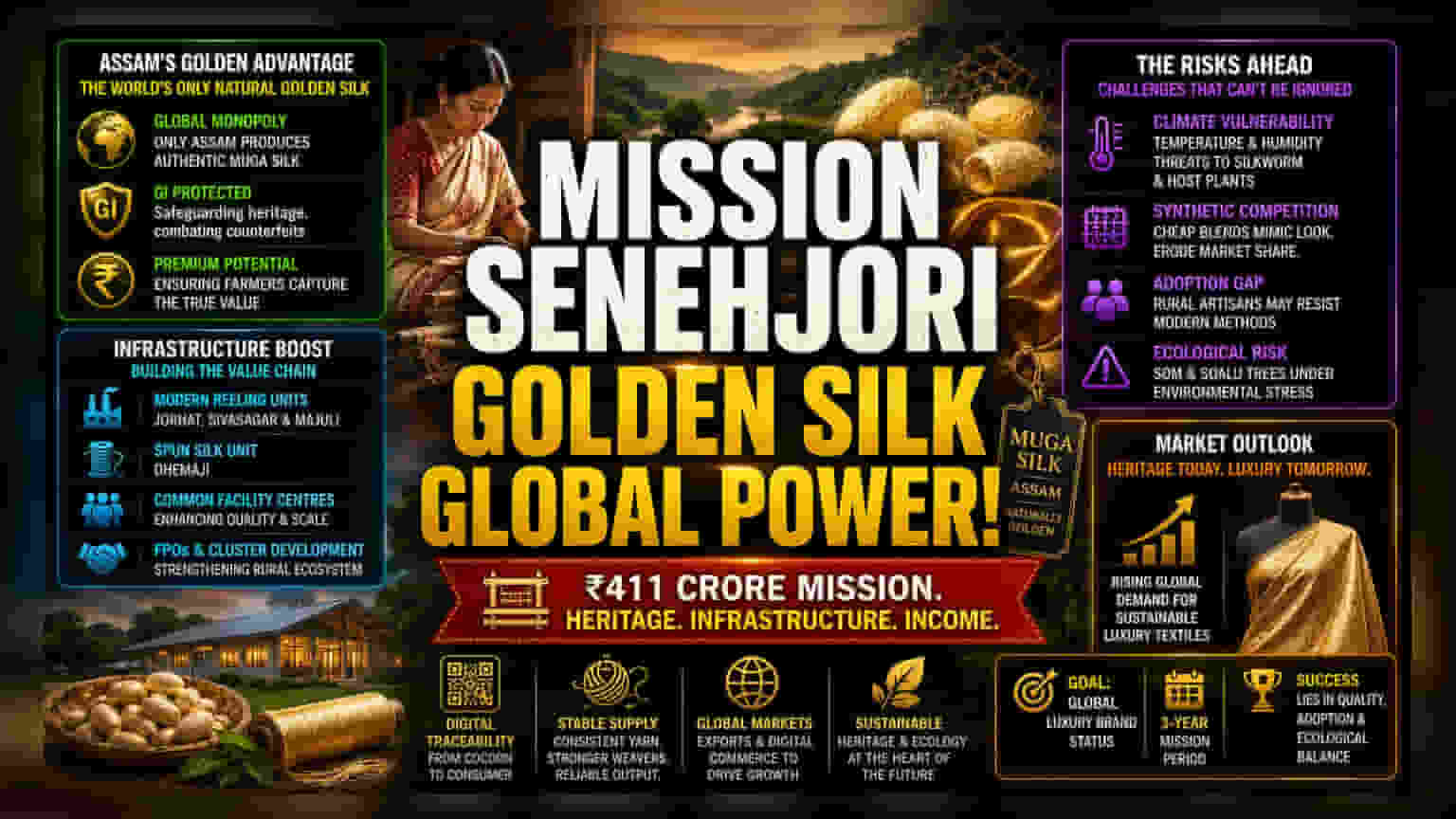 Mission Senehjori: Assam’s Rs 411Cr Bet on Golden Silk Luxury
