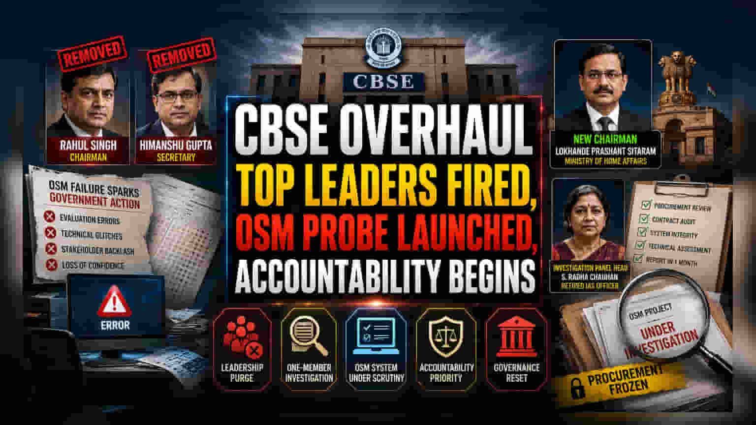 CBSE Leadership Ousted Amid Digital Marking System Scandal