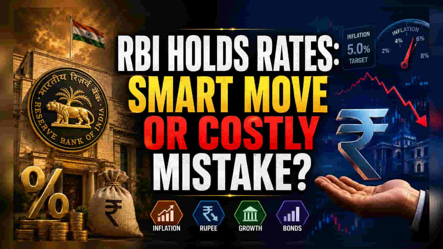 RBI की रेट होल्ड की चाल: पॉलिसी इनैक्शन की छिपी कीमत