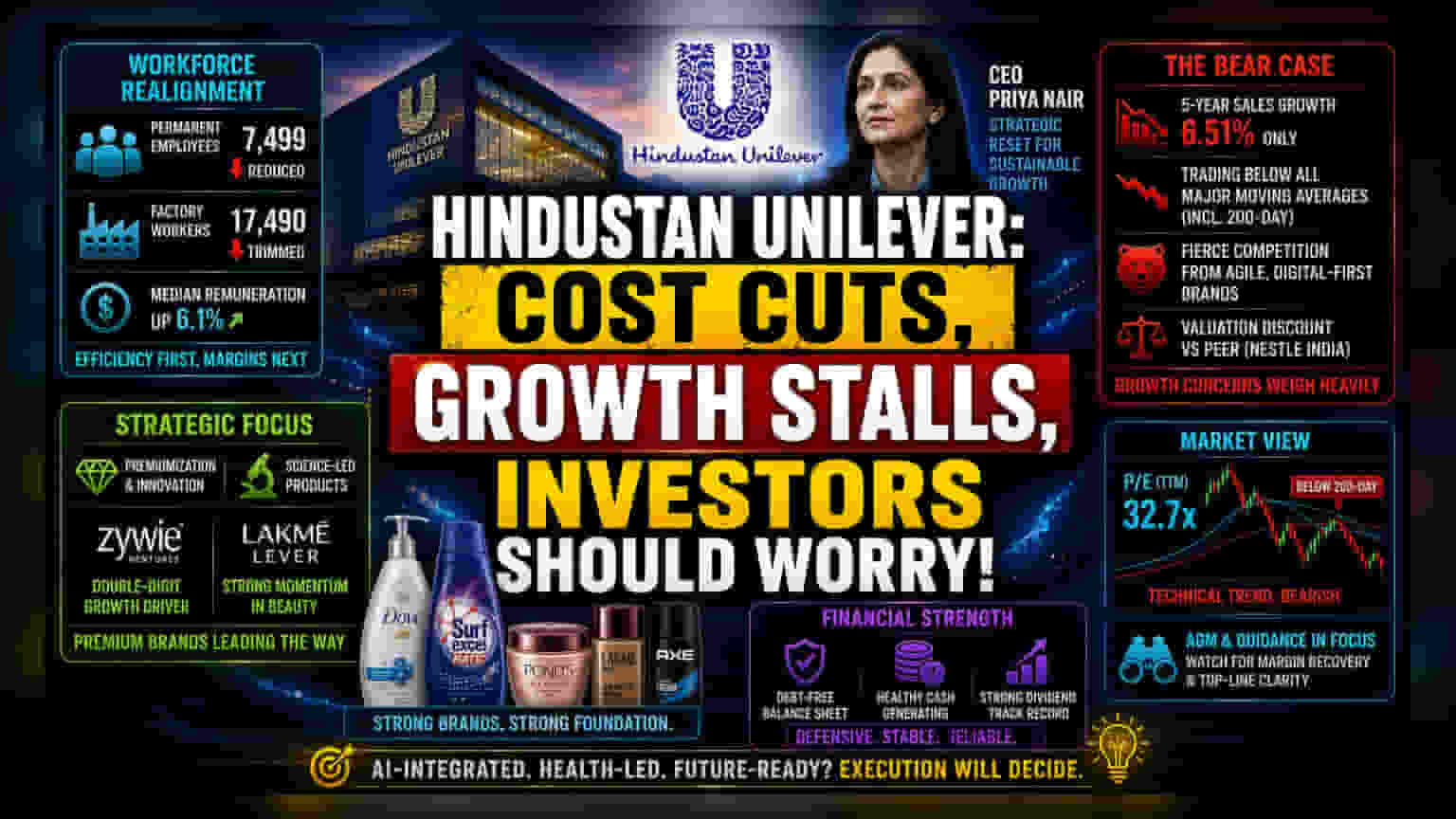 HUL Workforce Cuts Signal Margin Defense as Demand Stagnates