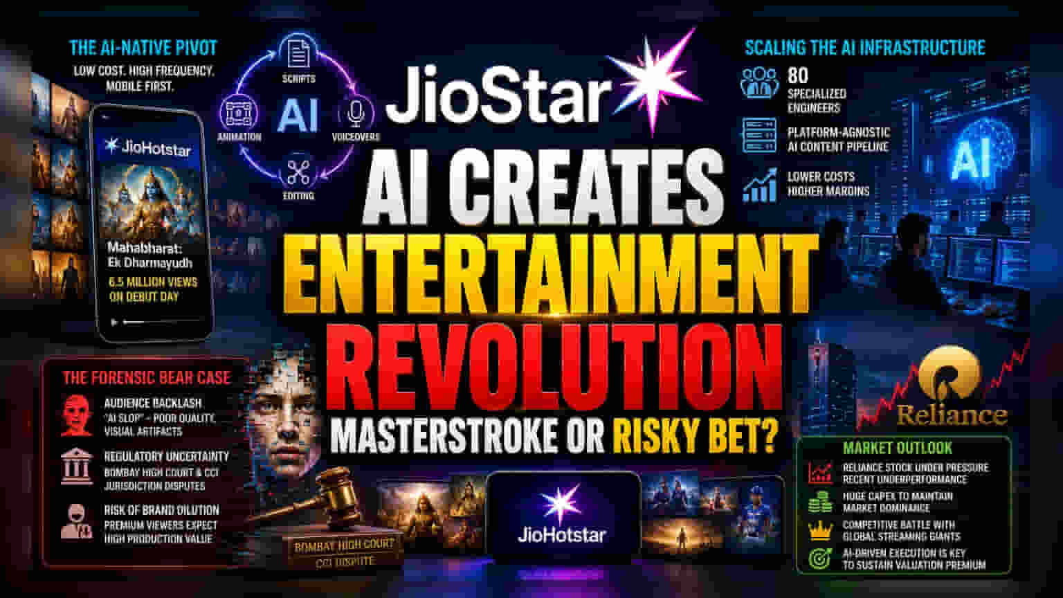 JioStar కొత్త ప్లాన్: AI తో కంటెంట్ క్రియేషన్.. ఖర్చుల కోతకు భరోసా!
