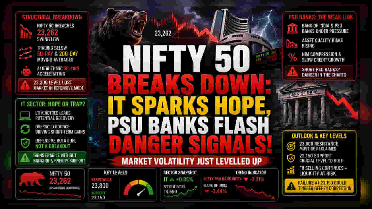 Nifty Breakdown: IT क्षेत्राची ताकद पुरेशी नाही?