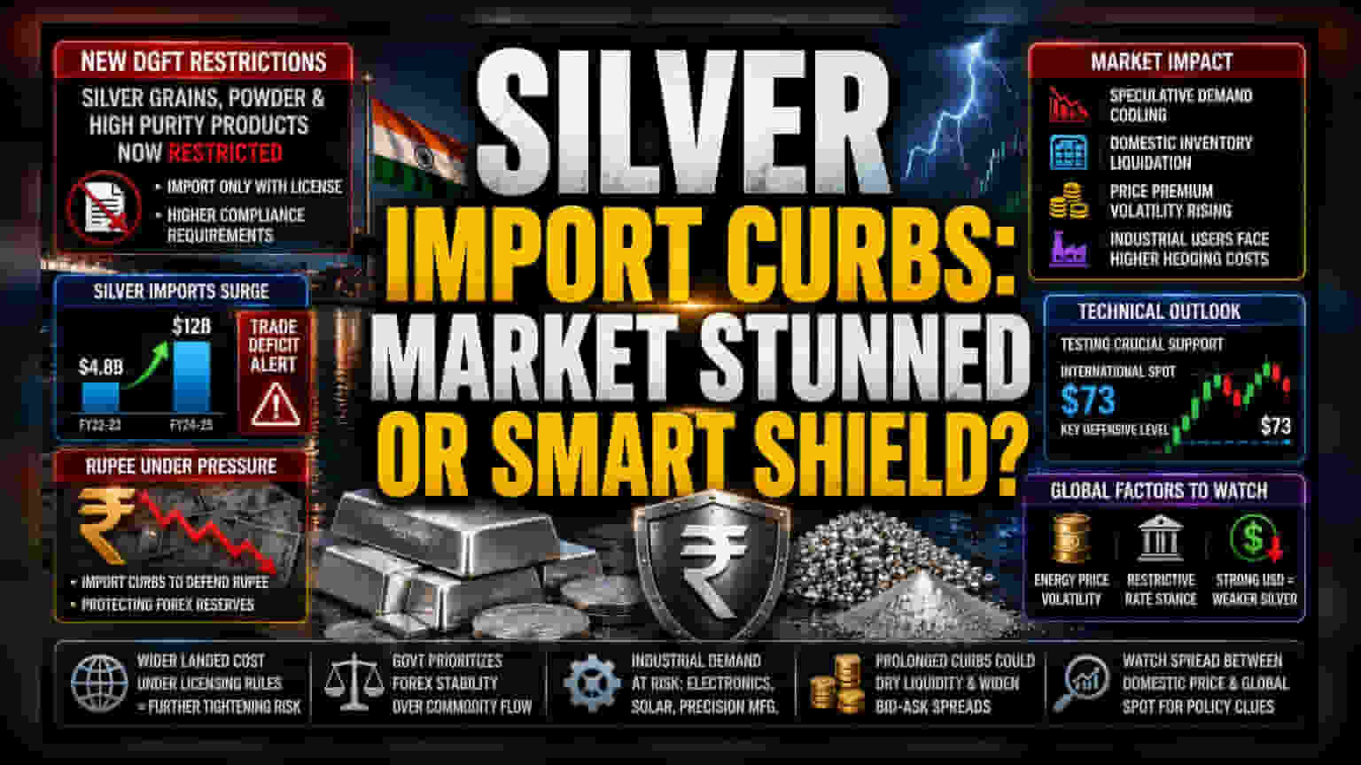 Silver Import Policy: भारतात चांदीच्या आयातीवर कडक निर्बंध, रुपयाला दिलासा मिळणार?