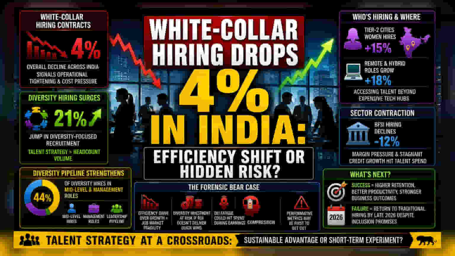 India Inc. టాలెంట్ పైప్‌లైన్: వాల్యూమ్‌కు బదులుగా ఎఫిషియన్సీకే ప్రాధాన్యత!