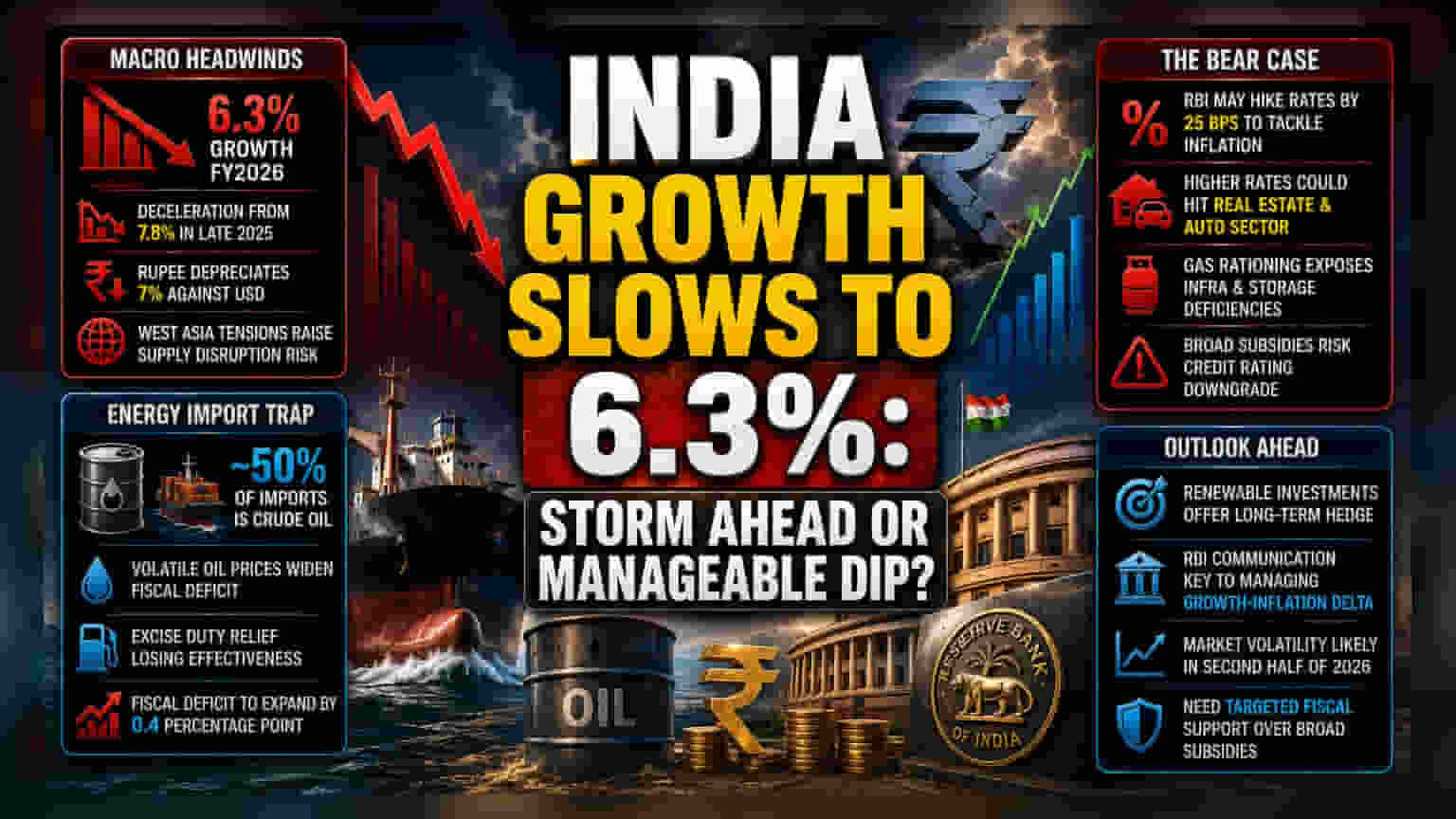 భారత్ GDP వృద్ధిపై OECD హెచ్చరికలు.. శక్తి సంక్షోభం, వడ్డీ రేట్ల పెంపు భయాలు