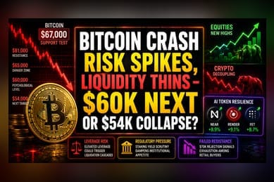 Bitcoin Liquidity Trap: $67K Support Faces Severe Test