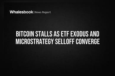 Bitcoin Stalls as ETF Exodus and MicroStrategy Selloff Converge