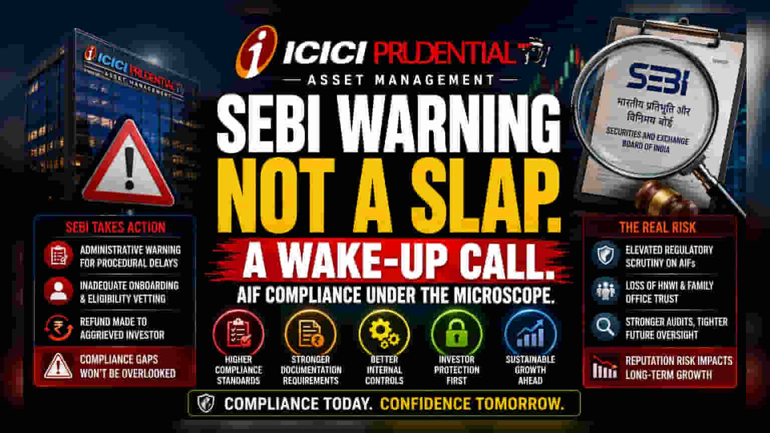 ICICI Prudential AMC: ஒழுங்குமுறை எச்சரிக்கை! AIF துறையில் அதிகரிக்கும் சோதனைகள்!