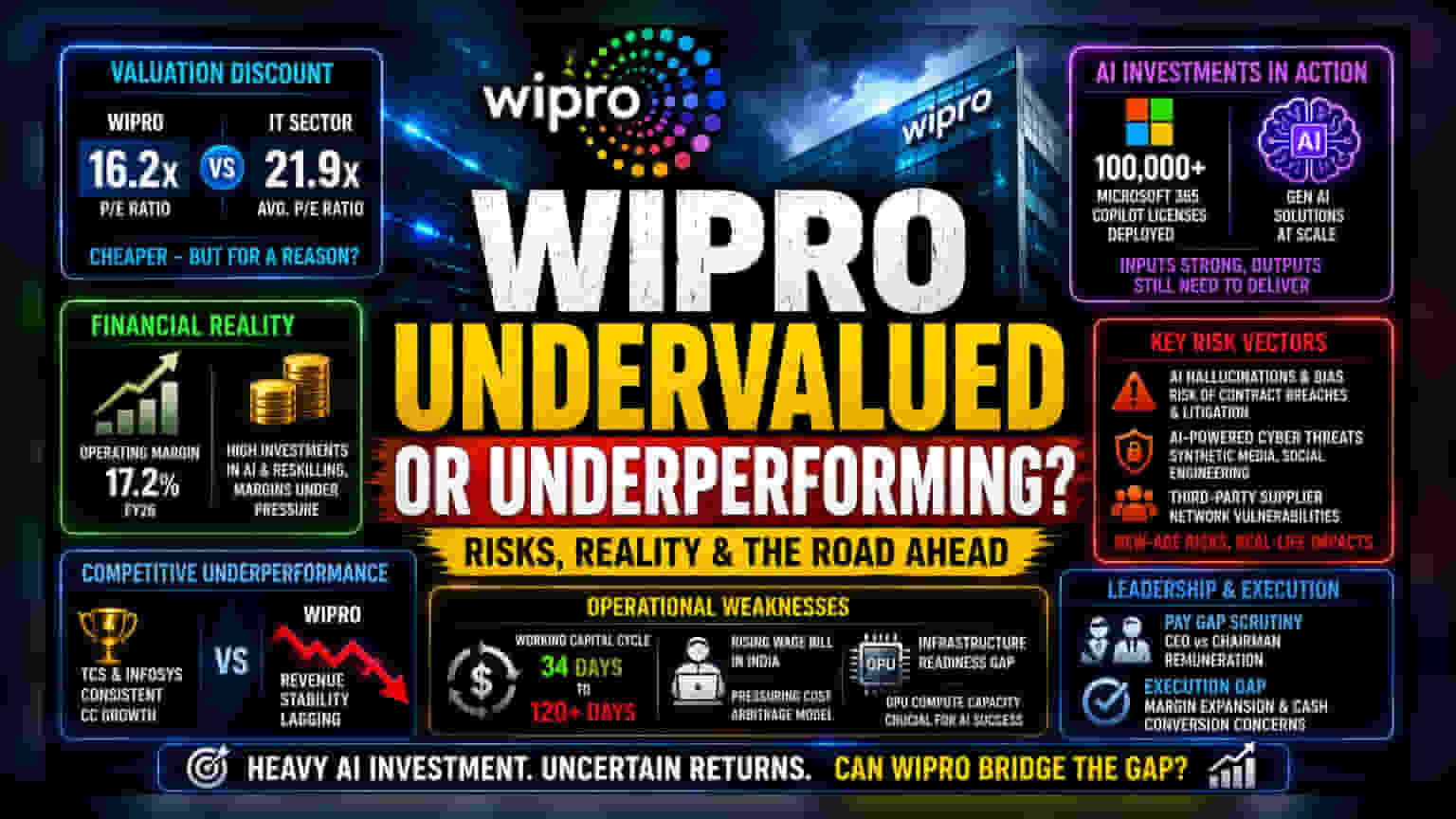Wipro Share Price: AI-ல் முன்னேற்றம், ஆனால் லாபத்தில் சிக்கல்? சைபர் ரிஸ்க்கும் அதிகரிப்பு!