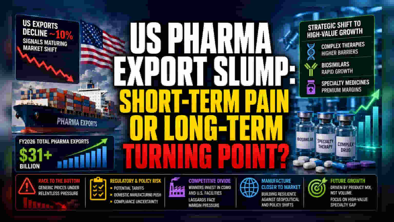 Indian Pharma Exports Hit US Headwinds Amidst Structural Shift