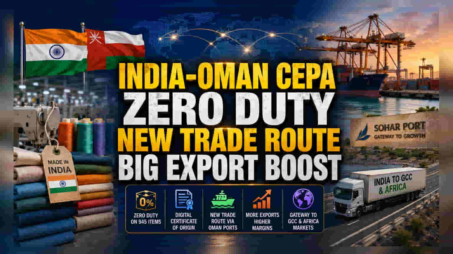 India-Oman CEPA: Textile Sector Bets on Gulf Trade Gateway