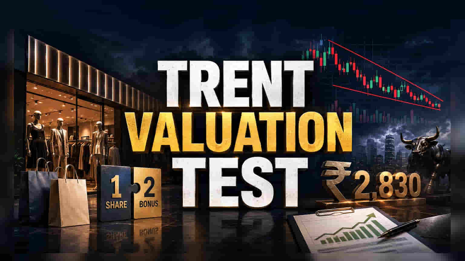 Trent Share Price: शेयर **1:2** बोनस के बाद **33%** गिरे, क्या है असली वजह?