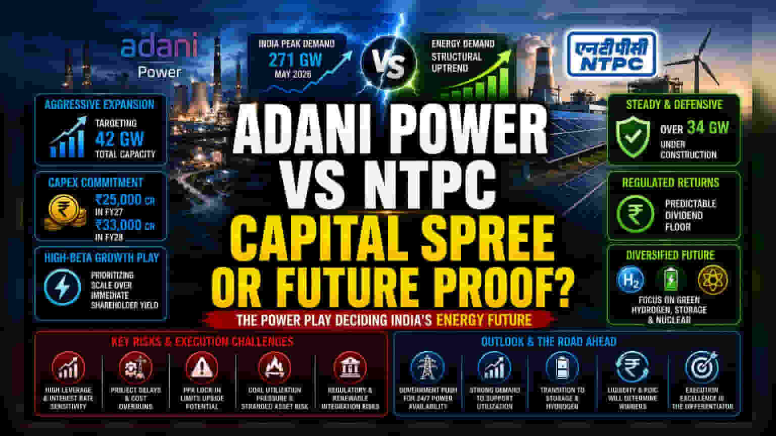 Adani Power ਤੇ NTPC: ਵੱਡੇ ਪੱਧਰ 'ਤੇ ਵਿਸਥਾਰ ਦੇ ਲੁਕਵੇਂ ਜੋਖ਼ਮ