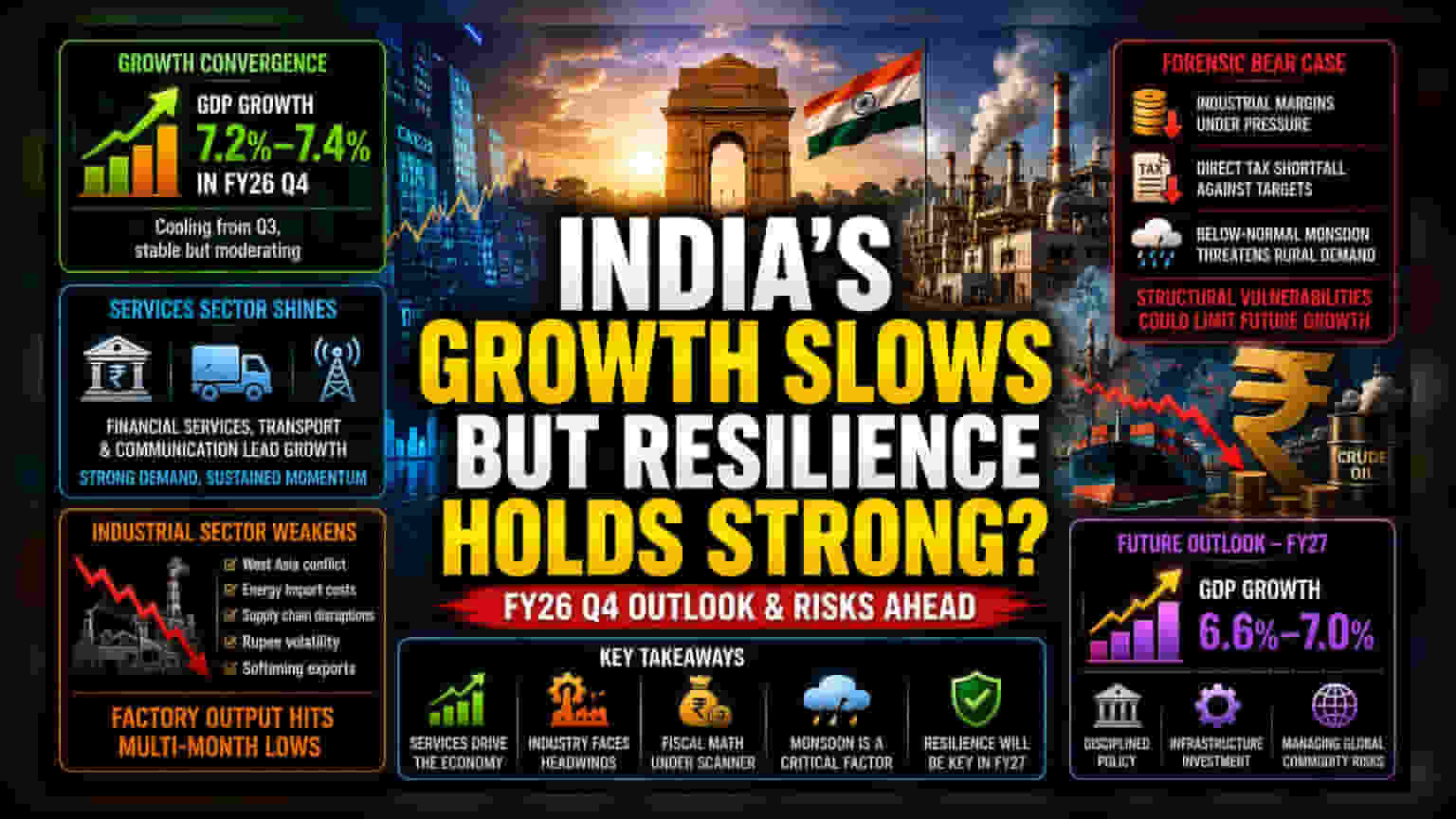 India GDP Q4 Growth Seen Easing; Resilience Faces Oil Test