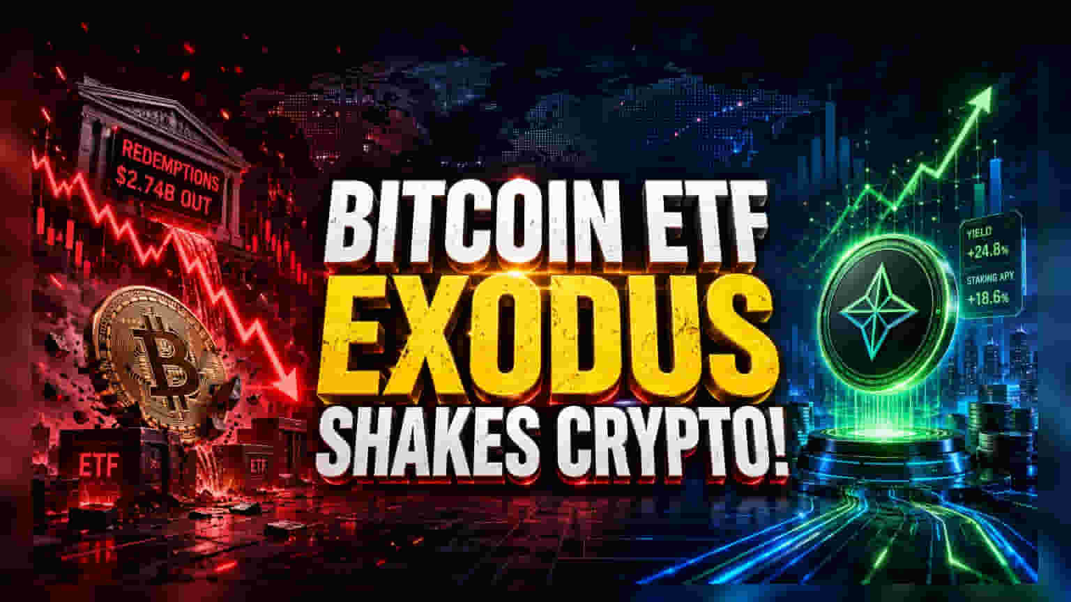 Crypto ETF Exodus Deepens as Institutional Flows Flip Negative