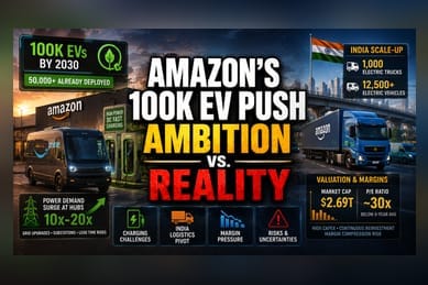 Amazon’s 100K EV Fleet Push Faces Heavy Infrastructure Hurdles