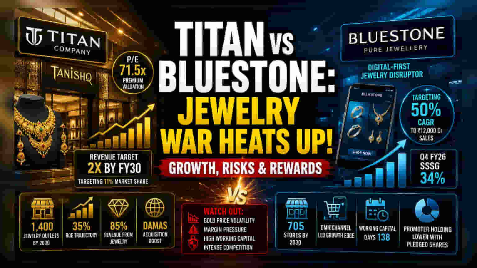 Titan और BlueStone का बड़ा प्लान: FY30 तक करेंगे ज़बरदस्त कमाई, लेकिन ये हैं चुनौतियाँ!