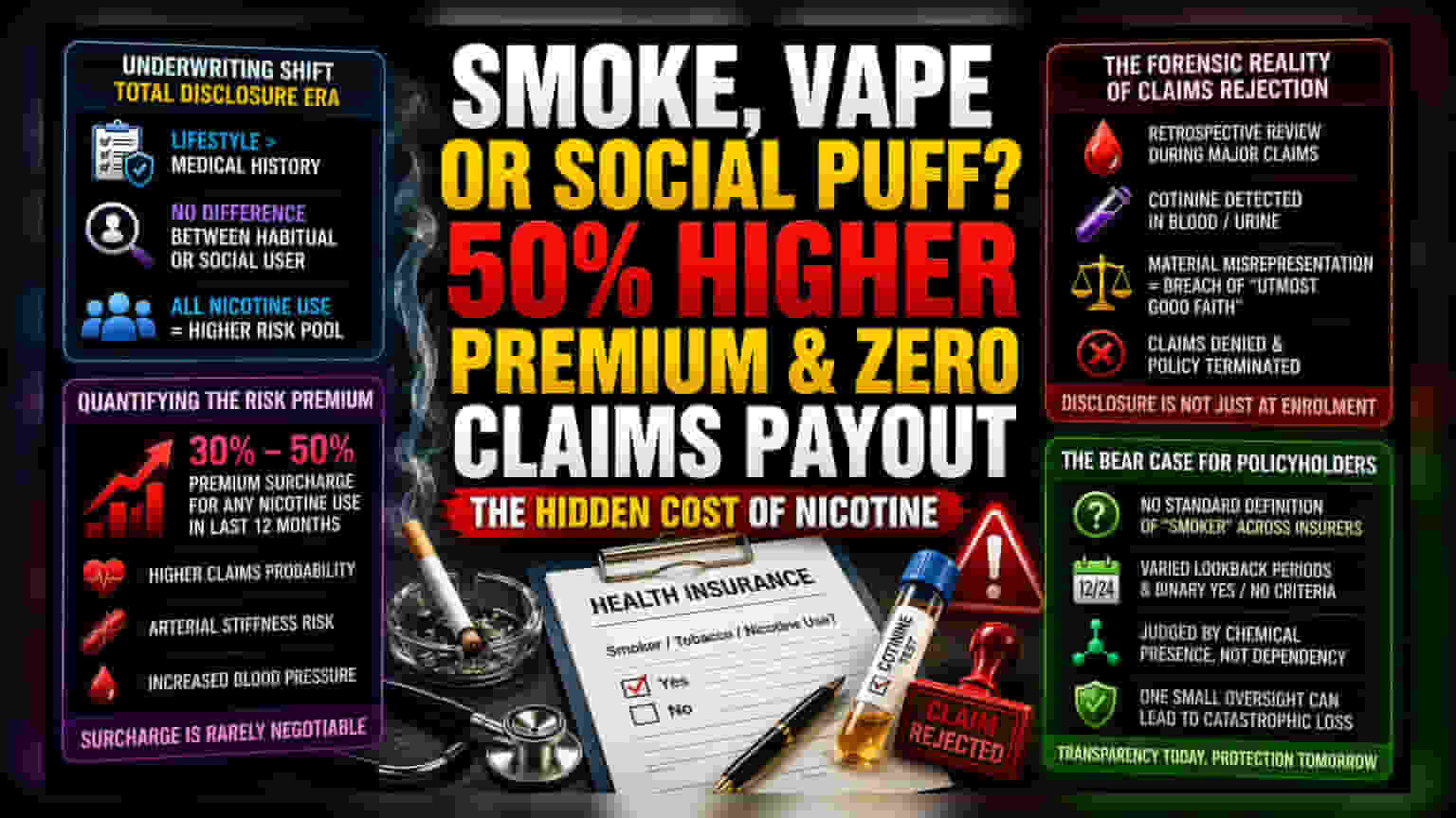 Social Smoking से इंश्योरेंस प्रीमियम में भारी उछाल! कहीं आपका क्लेम रिजेक्ट न हो जाए