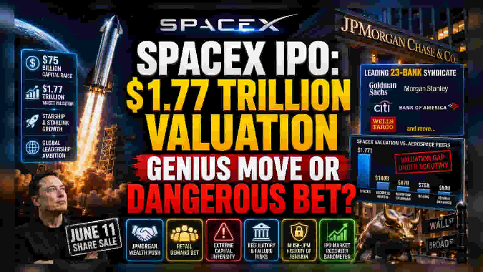 SpaceX IPO: JPMorgan Courts Ultra-Wealthy Amid Valuation Risks