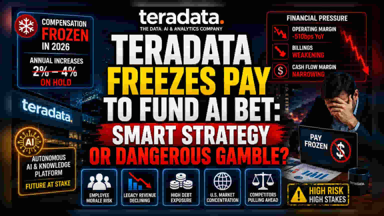 Teradata Freezes Pay to Fund AI, Facing Margin and Growth Hurdles