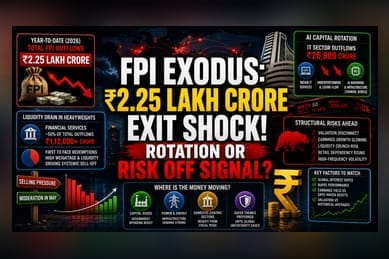FPIs Abandon Indian Financials as Capital Pivots to AI Hubs