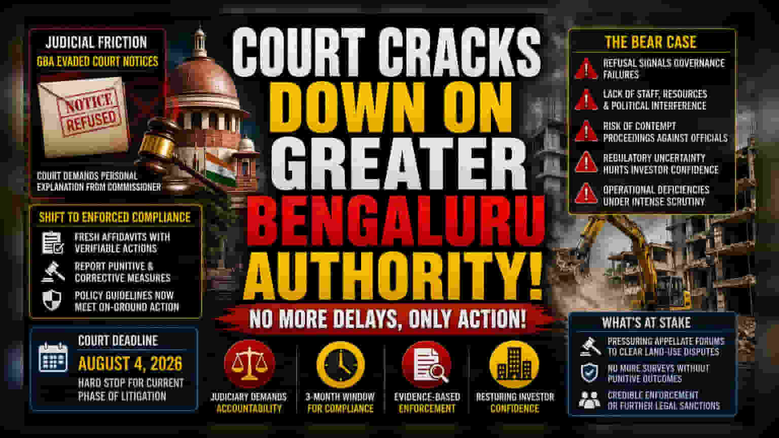 Supreme Court Challenges Bengaluru Authority Over Court Refusals