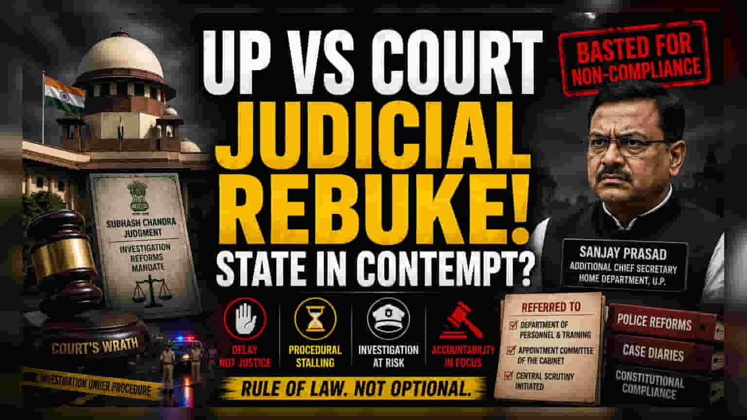 Allahabad HC ਦਾ UP ਦੇ ਹੋਮ ਸੈਕਟਰੀ 'ਤੇ ਸਖ਼ਤ ਰੁਖ, ਸੁਧਾਰਾਂ 'ਚ ਰੁਕਾਵਟ 'ਤੇ ਜਤਾਈ ਨਾਰਾਜ਼ਗੀ