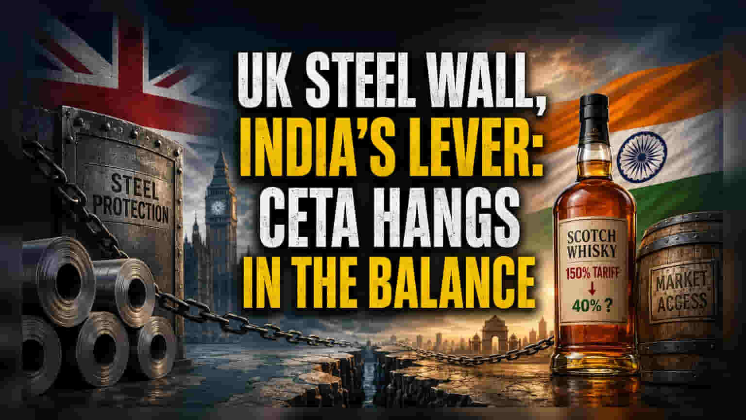 UK ஸ்டீல் வரி விதிப்பு: இந்திய வர்த்தக ஒப்பந்தத்தில் சிக்கல் - விஸ்கிக்கு ஆபத்து?