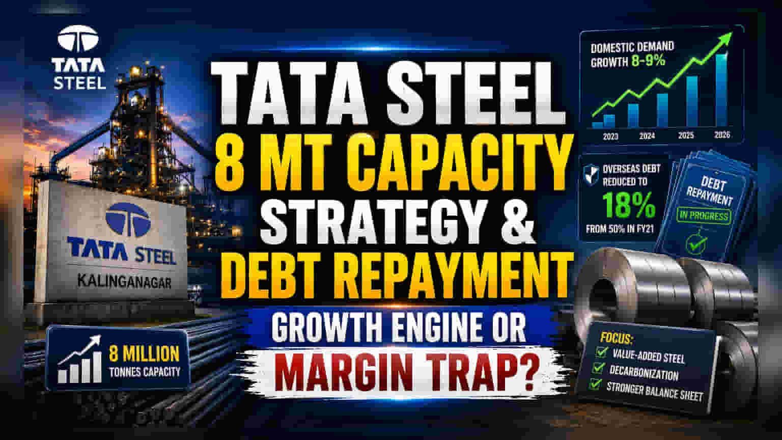 Tata Steel Share: ઘરેલું વેચાણમાં 9% વૃદ્ધિનો લક્ષ્યાંક, દેવું ઘટાડવા નવી રણનીતિ