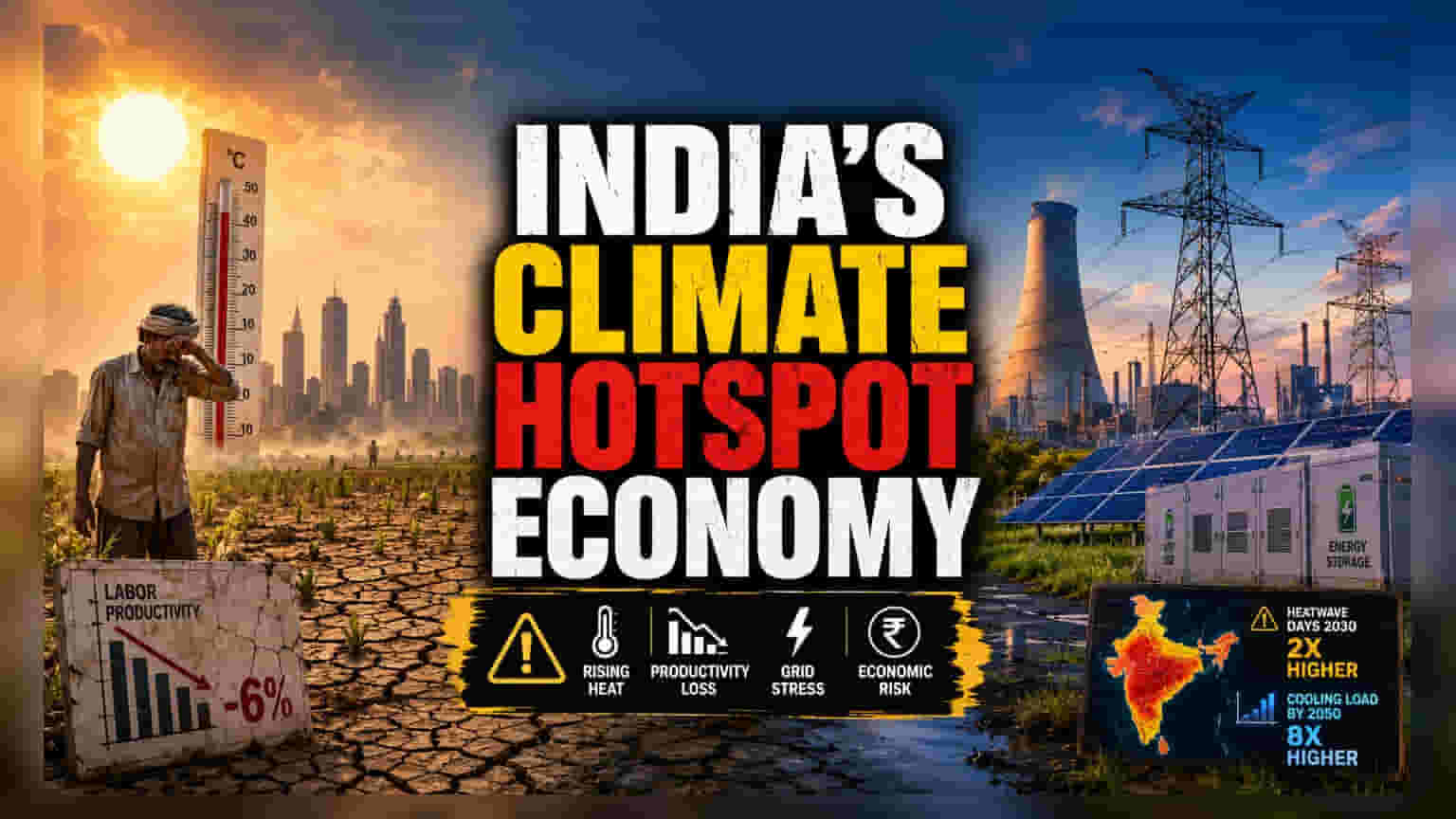 ਭਾਰਤ ਦਾ ਗਰਮੀ ਸੰਕਟ: GDP 'ਤੇ ਪੈਂਦਾ ਗਰਮੀ ਦਾ ਅਸਰ, ਨਿਵੇਸ਼ਕਾਂ ਲਈ ਵੱਡਾ ਖ਼ਤਰਾ