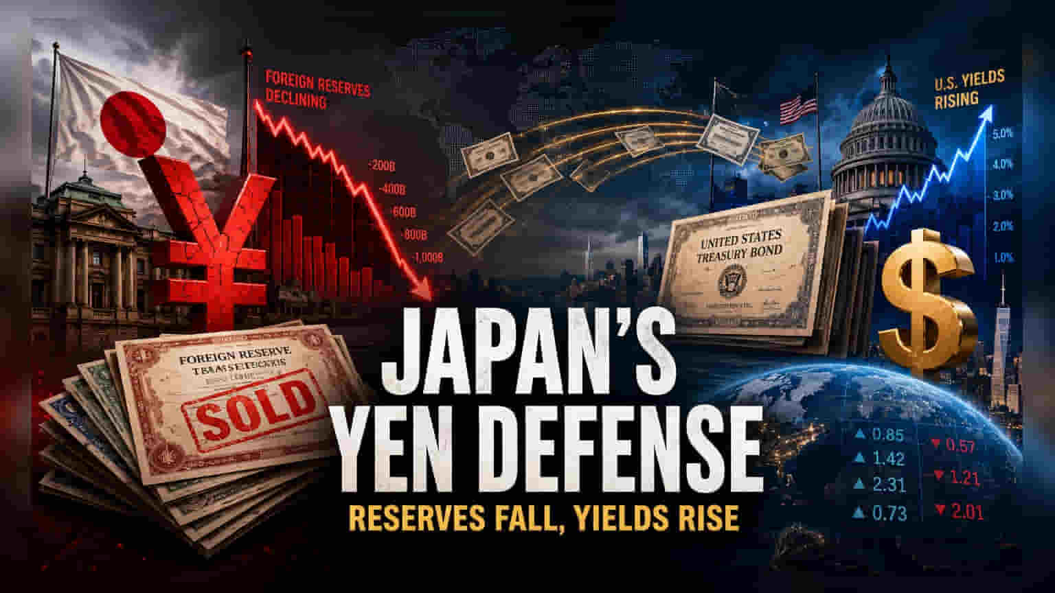 Japan Treasury Liquidation: ਯੇਨ ਨੂੰ ਬਚਾਉਣ ਲਈ ਜਾਪਾਨ ਨੇ ਵੇਚੇ $75 ਬਿਲੀਅਨ ਦੇ ਬਾਂਡ, ਅਮਰੀਕੀ ਬਾਜ਼ਾਰ 'ਤੇ ਕਿਹੜਾ ਖਤਰਾ?