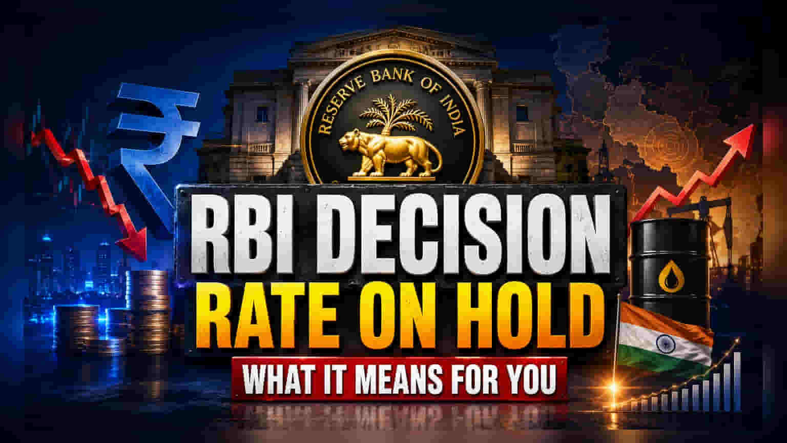 RBI ਪਾਲਿਸੀ: ਰੈਪੋ ਰੇਟ 'ਤੇ ਸਥਿਰਤਾ, ਪਰ ਮਹਿੰਗਾਈ ਅਤੇ ਰੁਪਏ ਦੀ ਵਧਦੀ ਚਿੰਤਾ
