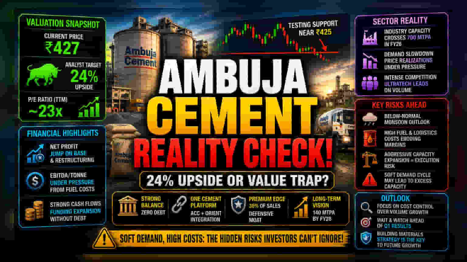 Ambuja Cements: ப்ரோக்கரேஜ் கணிப்புகள் vs சந்தை யதார்த்தம்!
